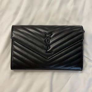 YSL Medium Monogram Matelassé Leather Bag
